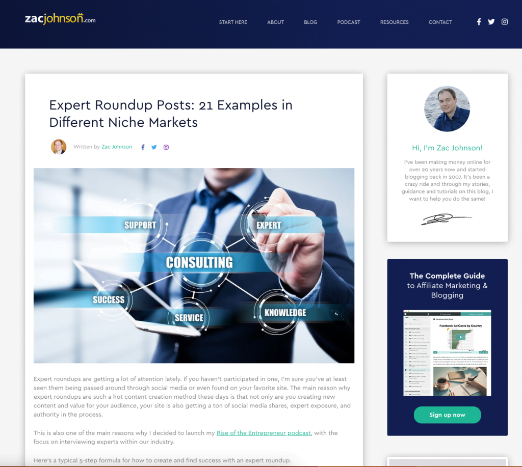 Expert Roundup Posts: 21 Examples in Different Niche Markets
